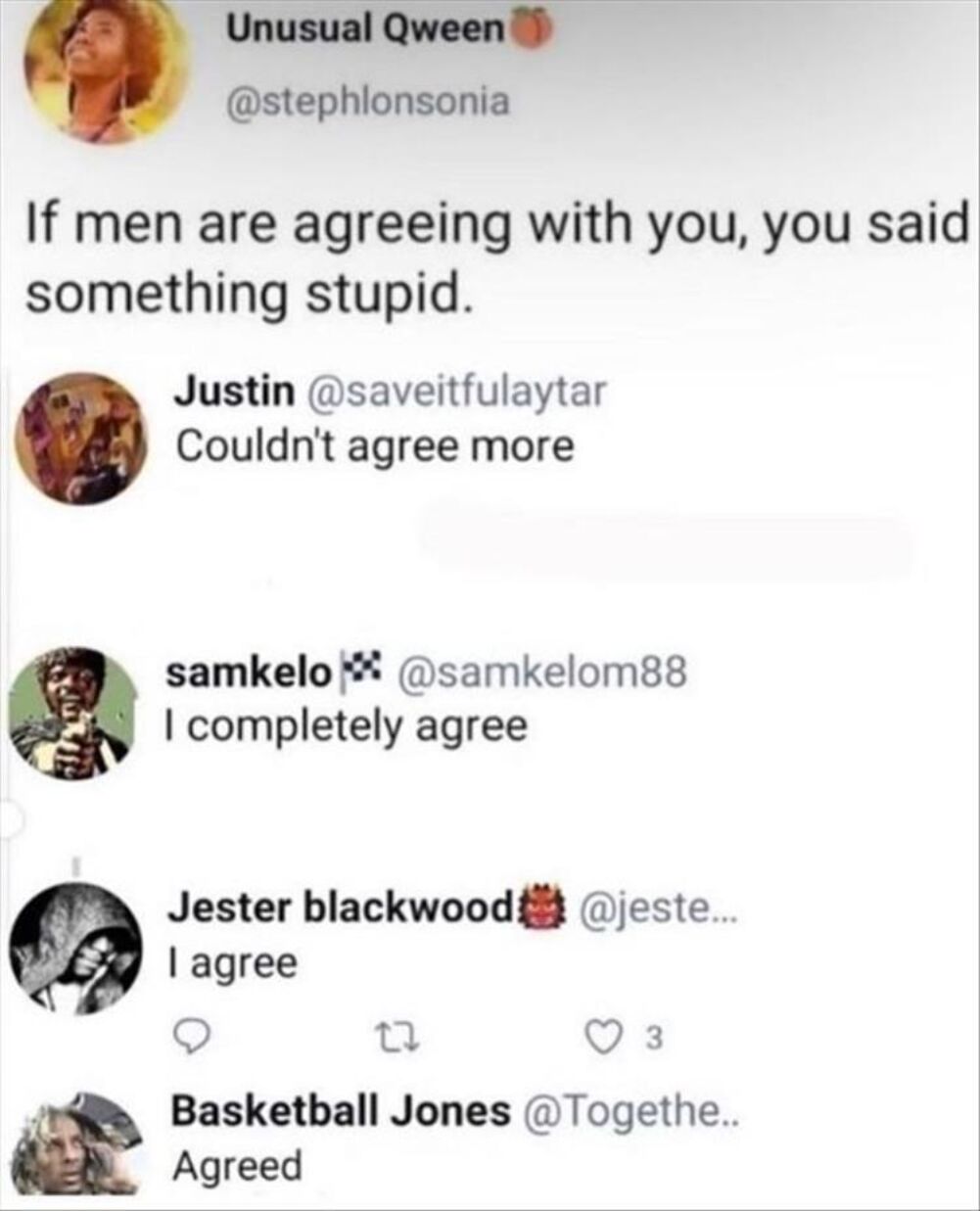 say something stupid