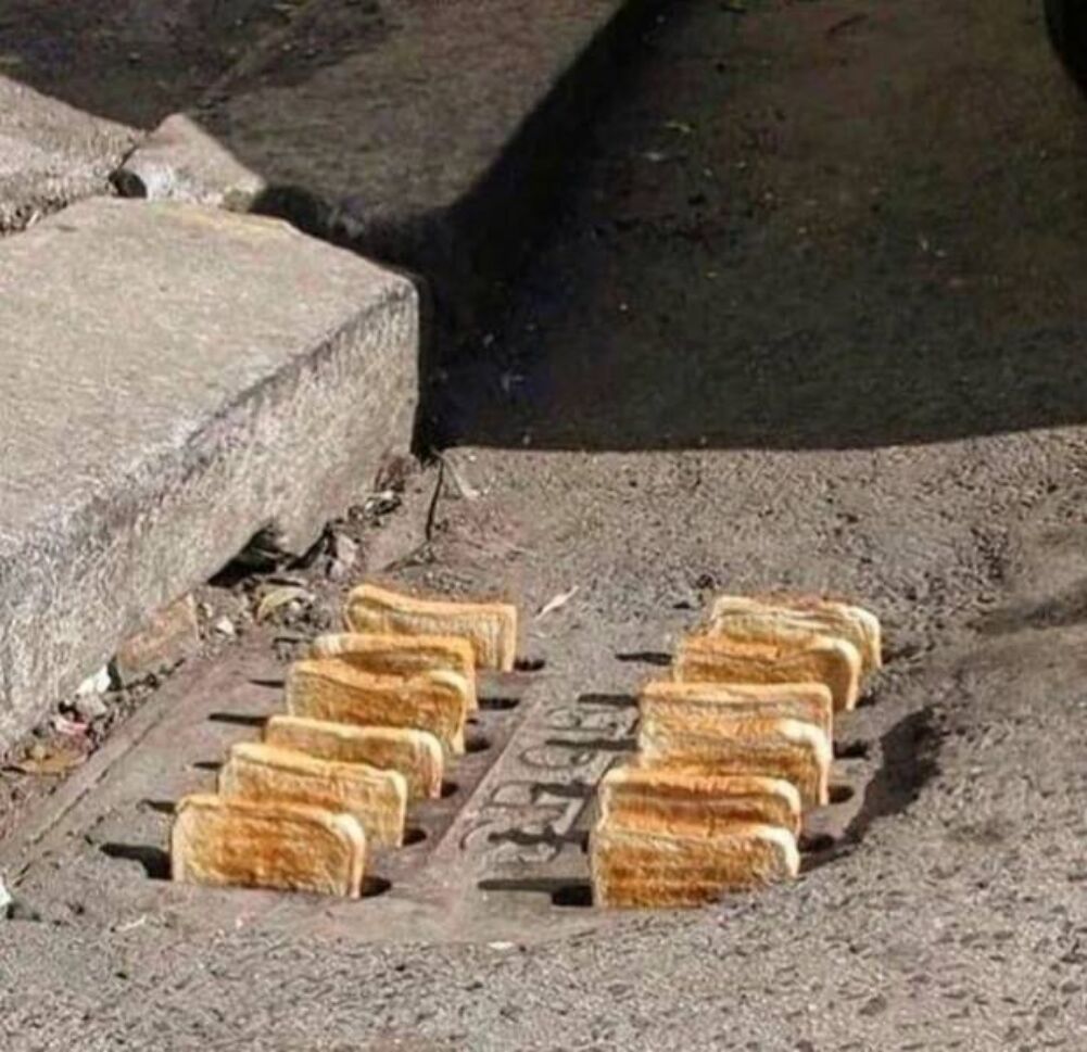 making toast