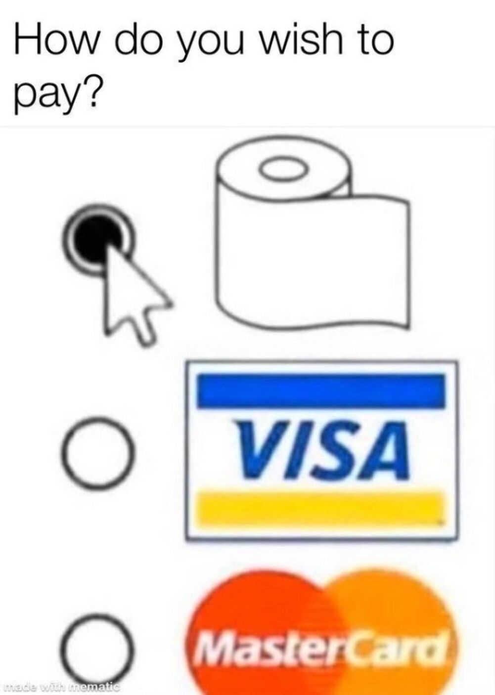 how do you wish to pay