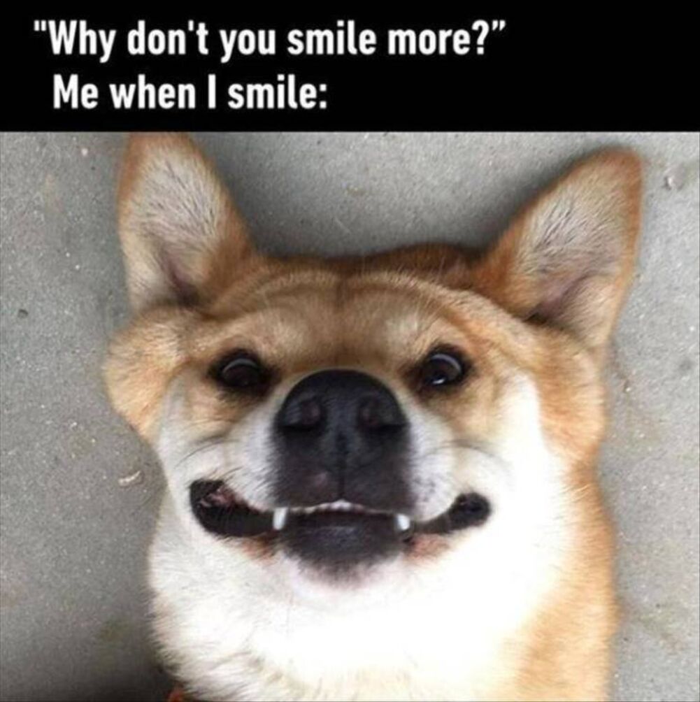 smile more
