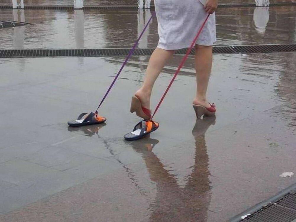 taking my shoes for a walk
