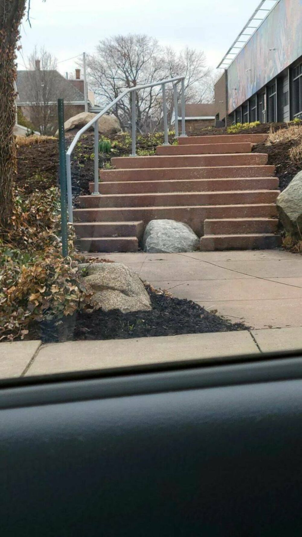 built around the rock