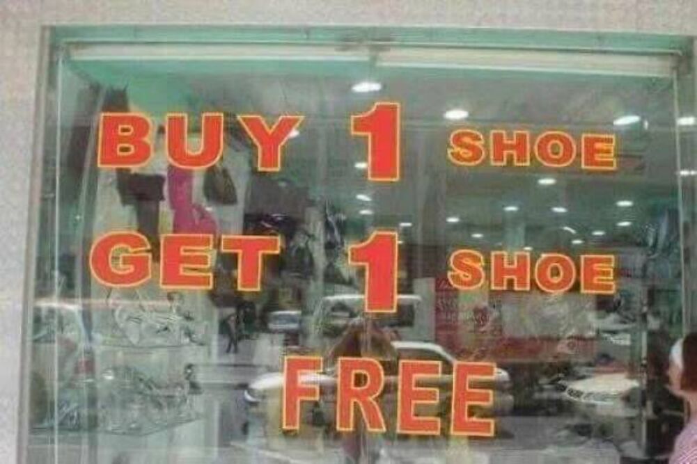 buy 1 shoe