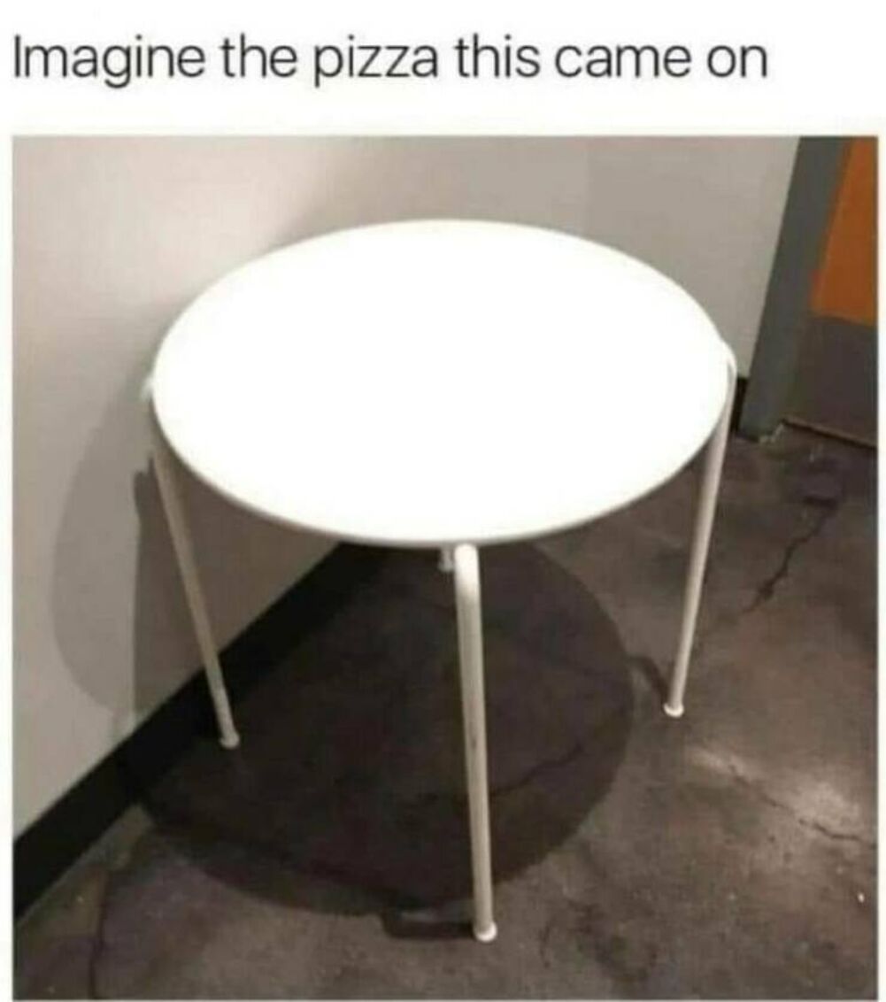 imagine the pizza