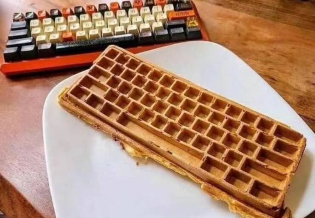 keyboard waffles