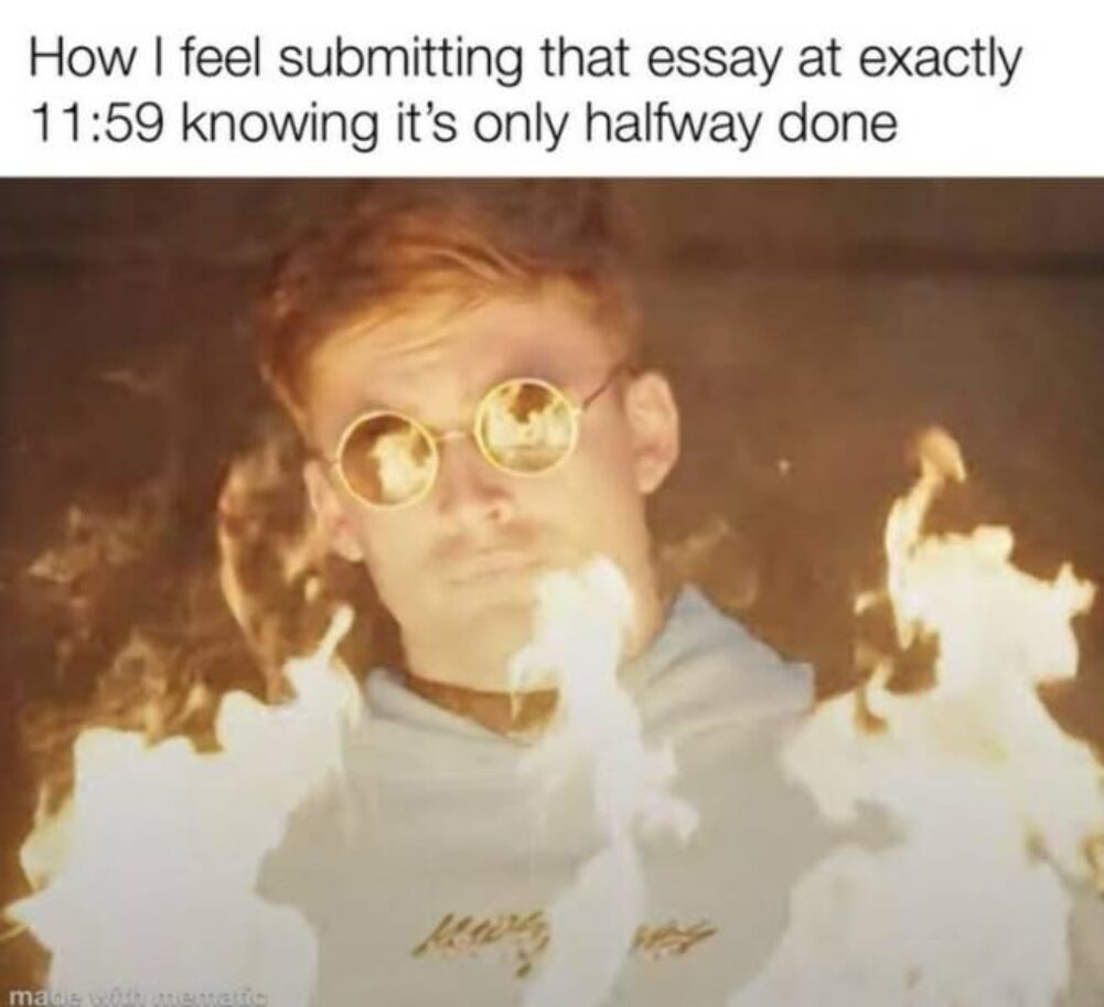 submitting it right on time