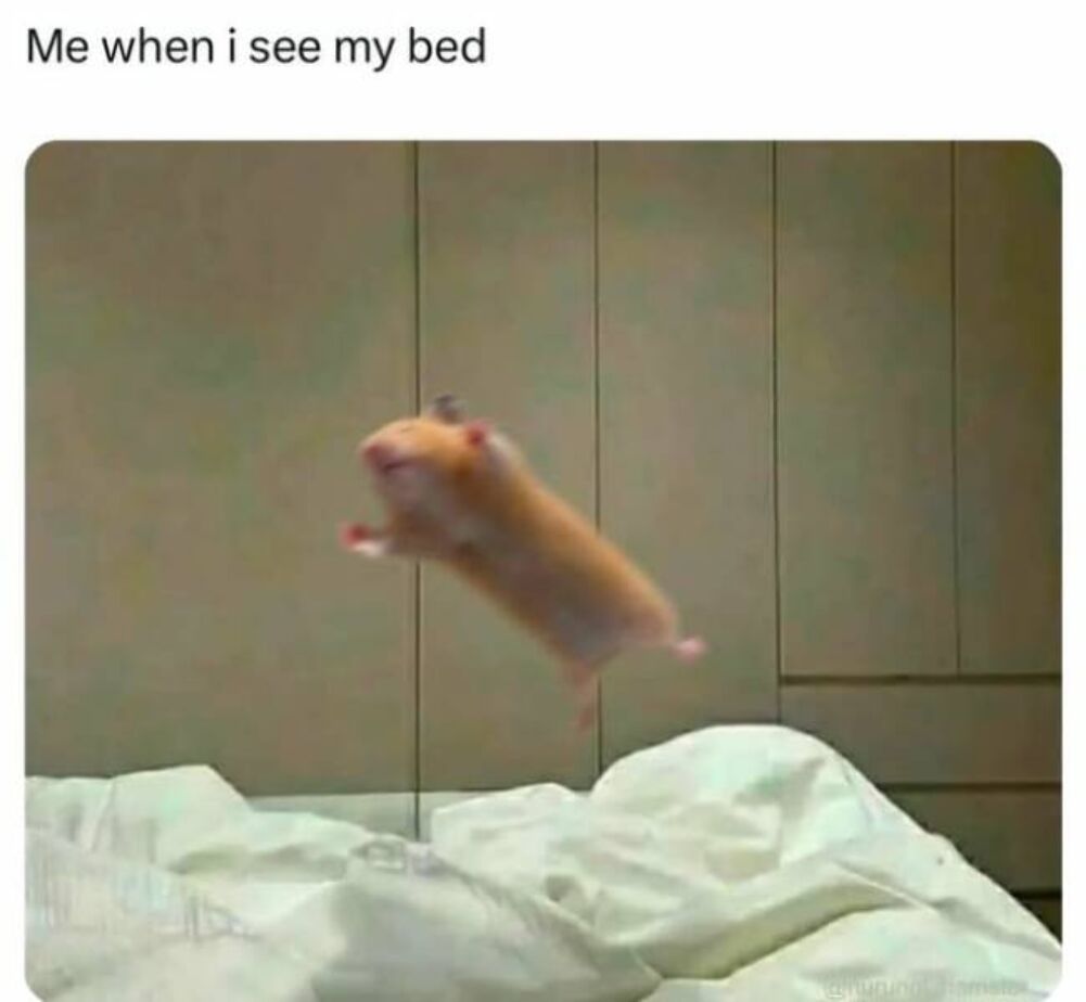 when i see the bed
