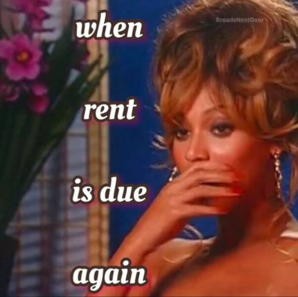 rent is due again