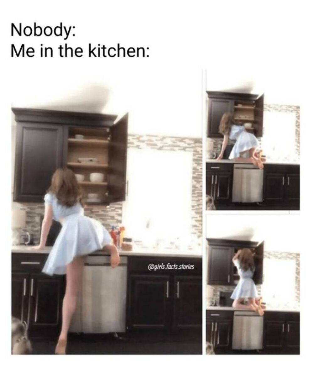 me in the kitchen