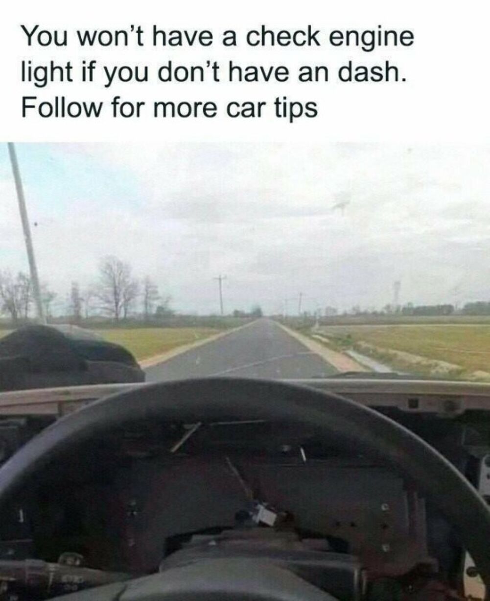 no check engine light