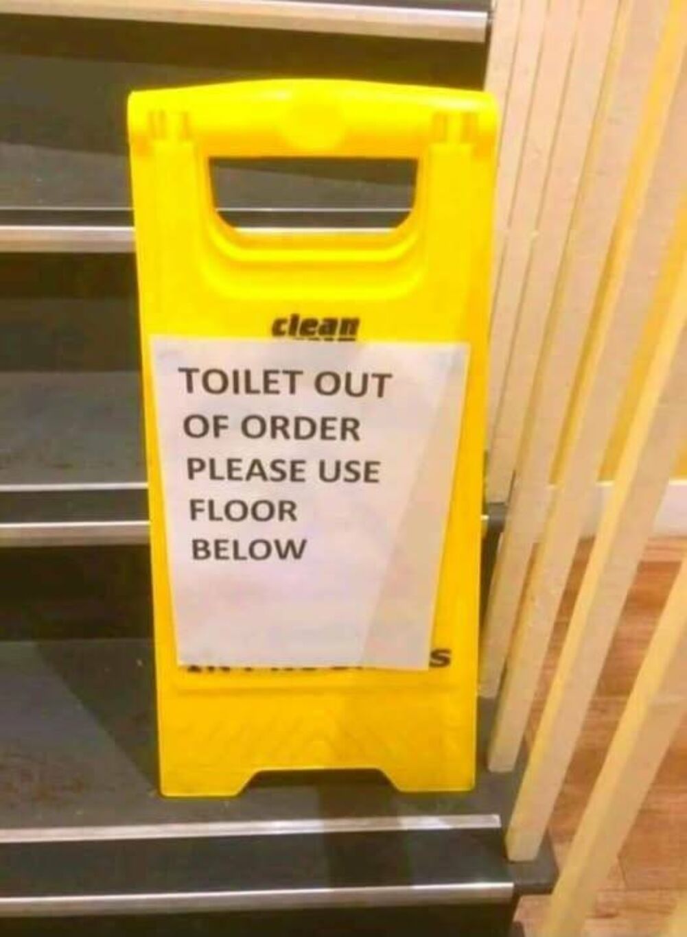 please use the floor