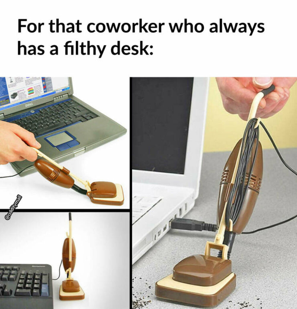 filthy desk