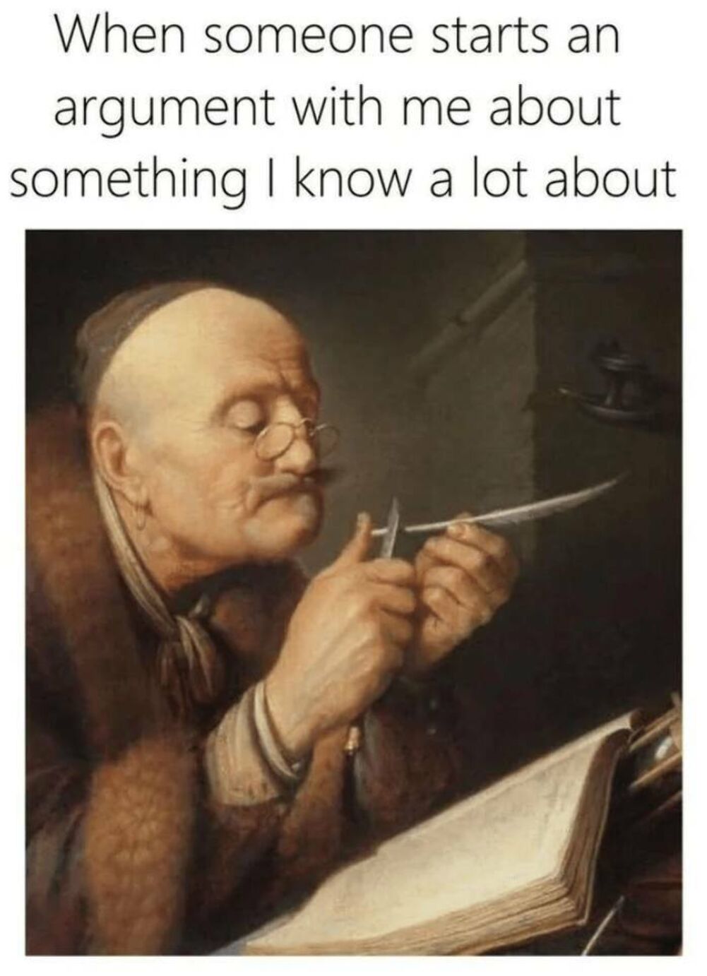 someone starts an argument