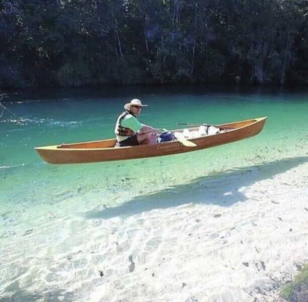 canoing on air