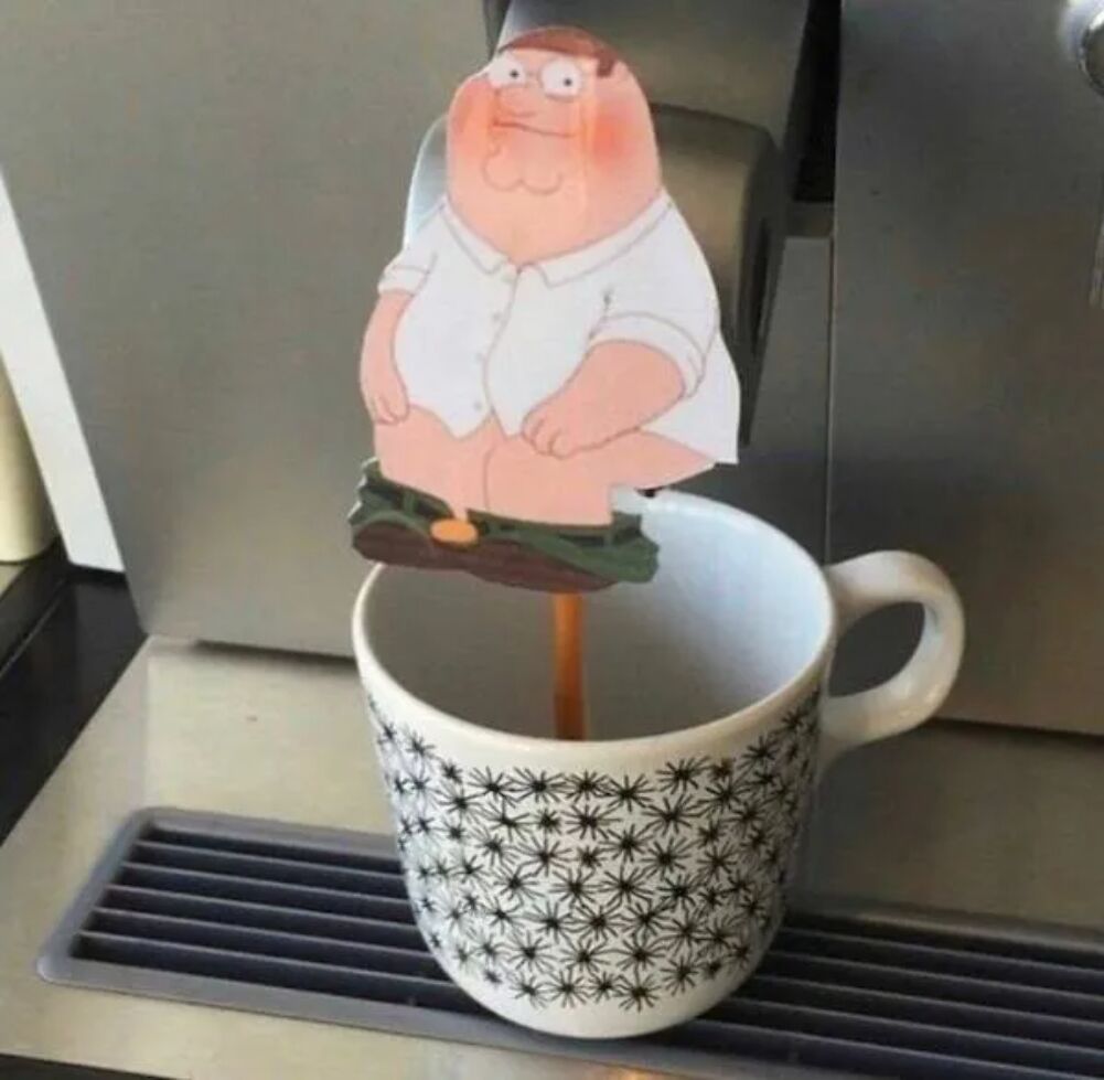 making some fresh coffee