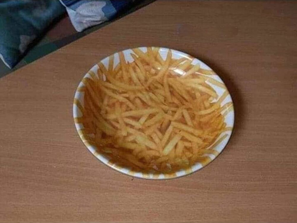 fries are there