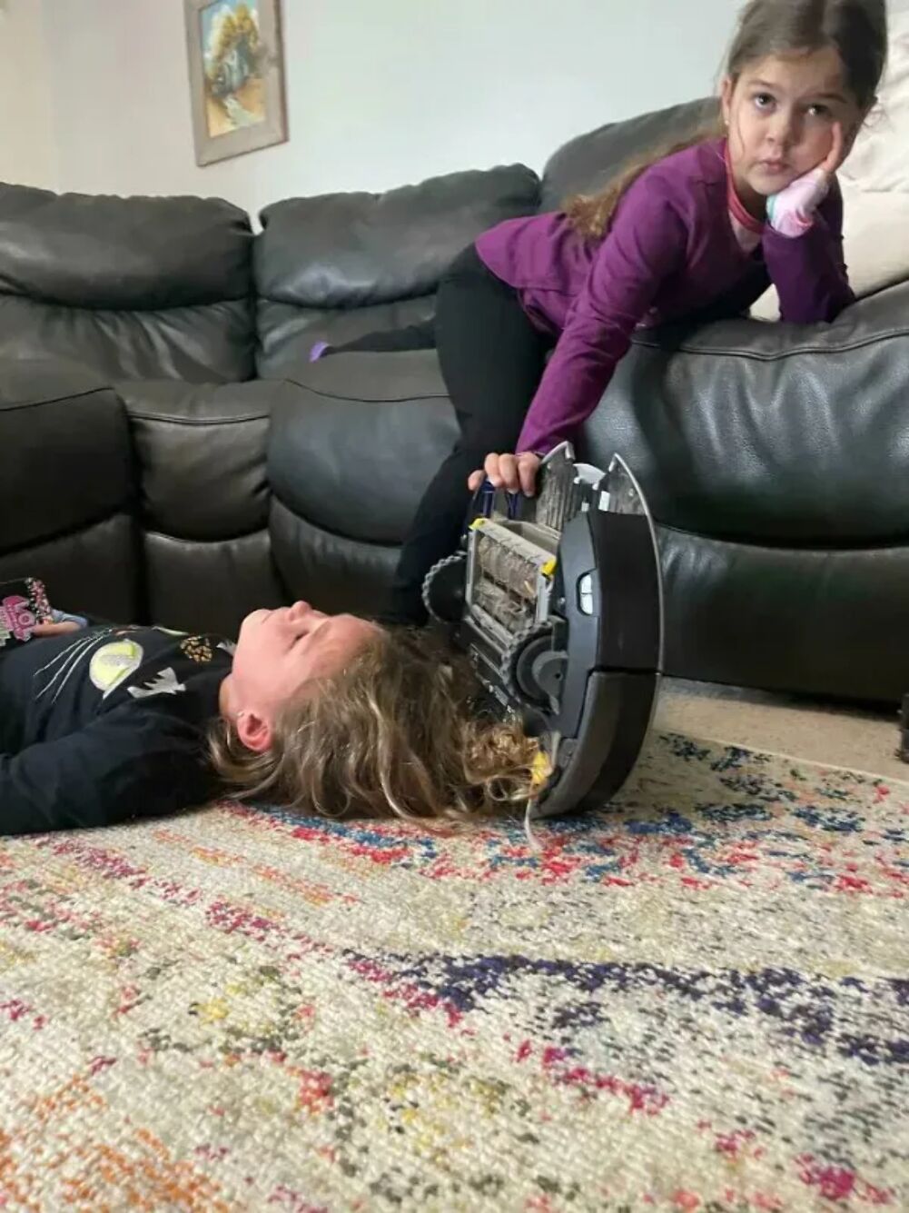 playing with roomba