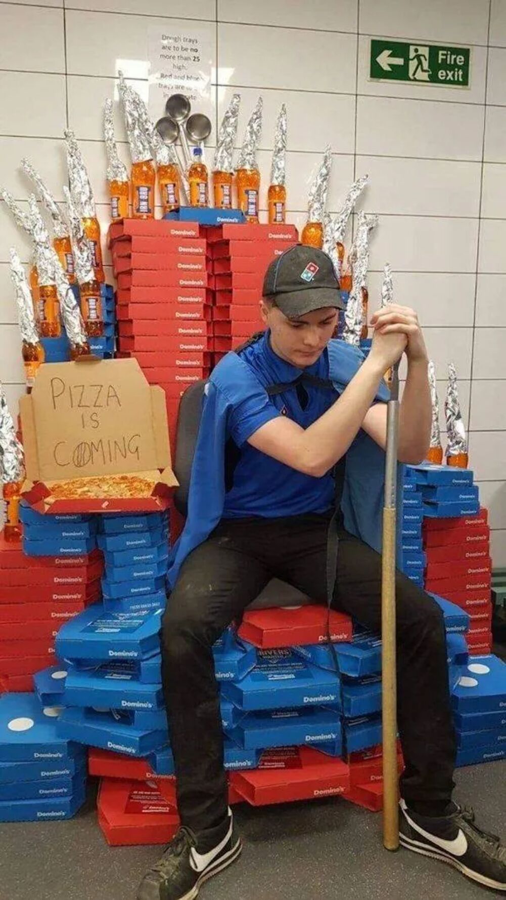 pizza is coming