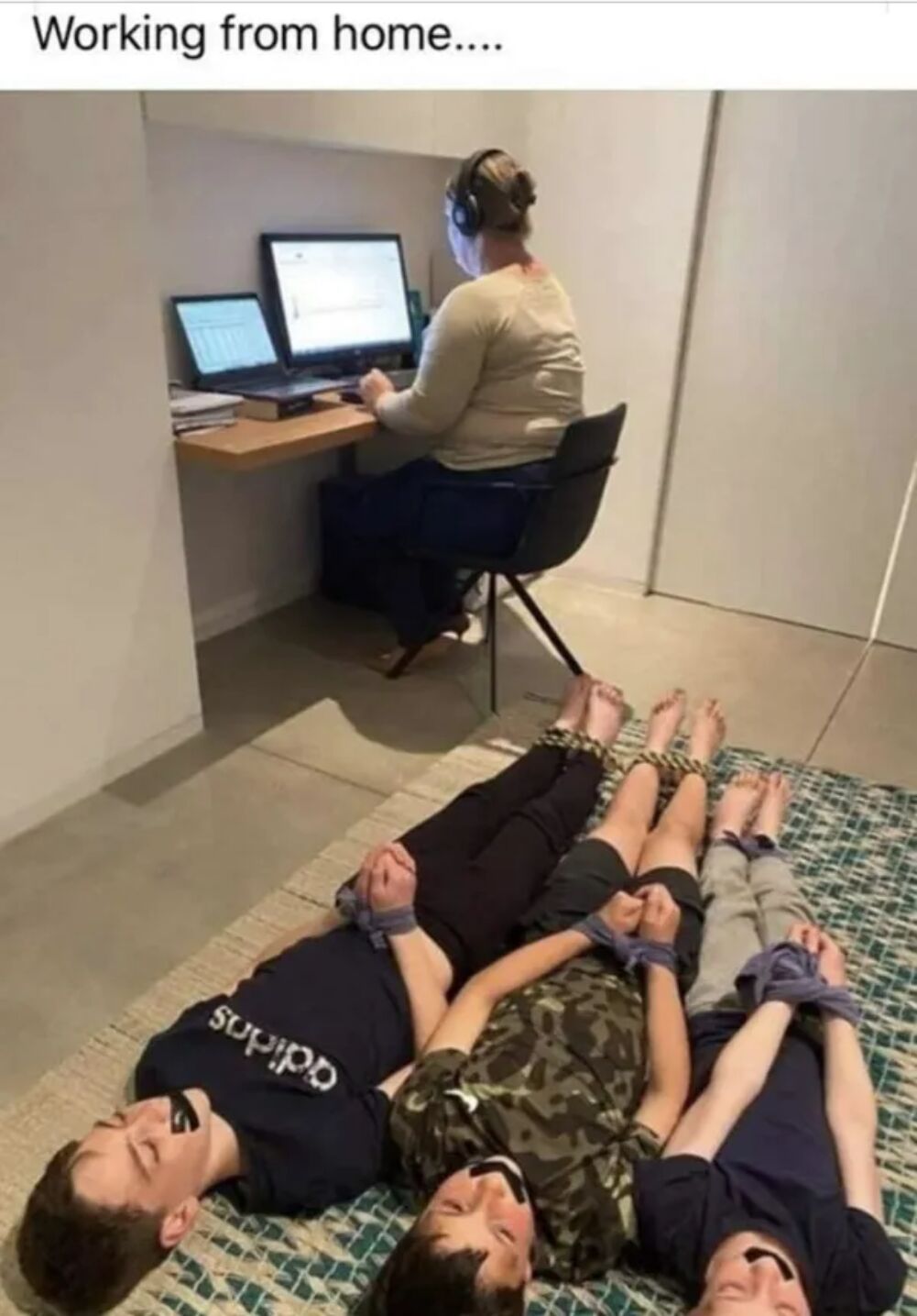 working from home
