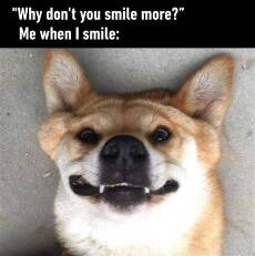 smile more